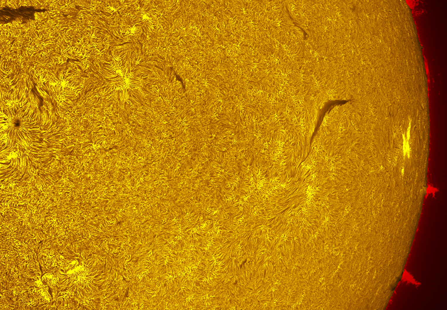 AR4521-4524 in h-alpha 09/05/26