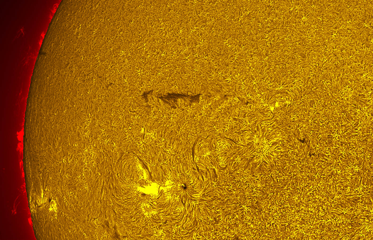 AR4521-4524 in h-alpha 09/03/26