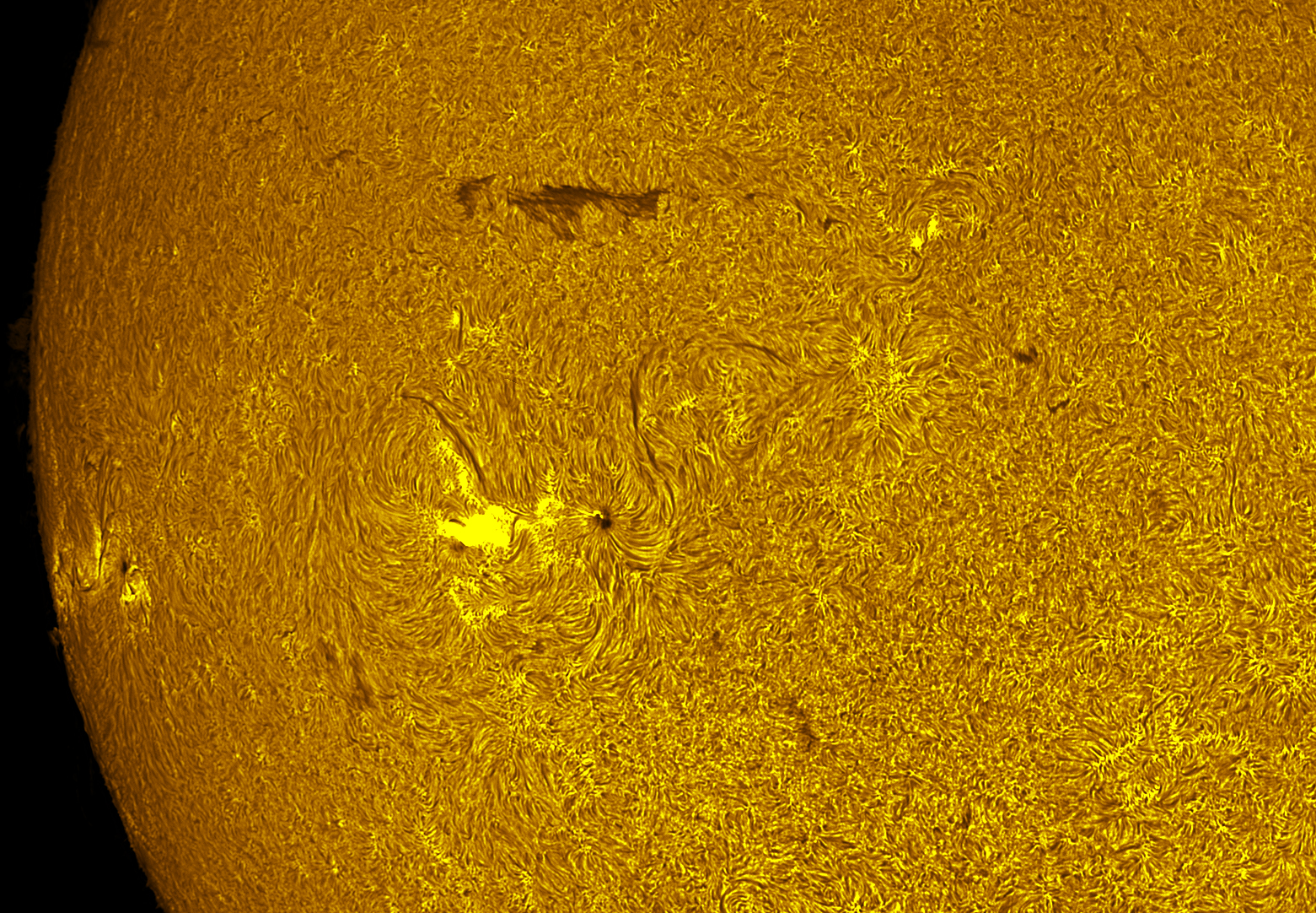 AR4521-4524 in h-alpha 09/03/26