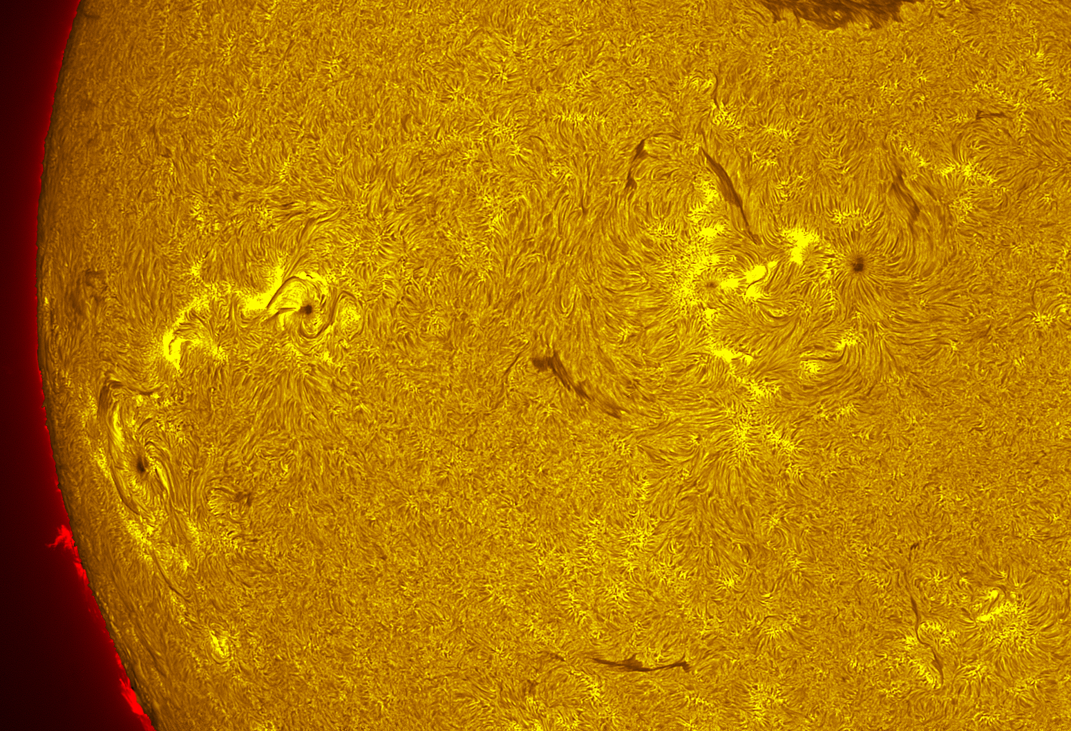 AR4521-4524 in h-alpha 09/05/26