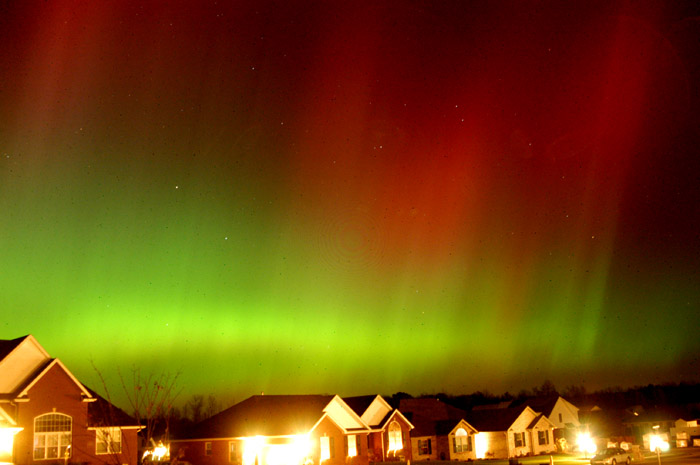 Aurora As Seen From The North Side Of Evansville, IN Nov. 07, 2004