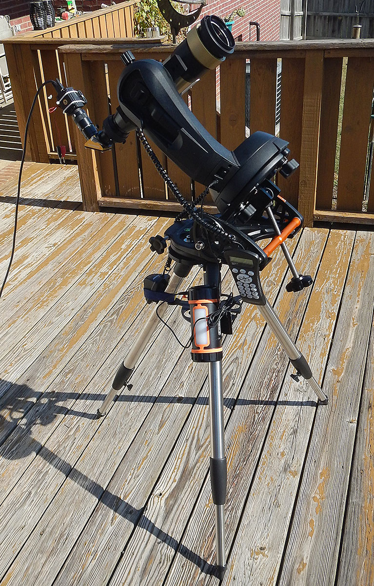 Coronado SM60 DS on Celestron Nexstar SE 10/29/2016