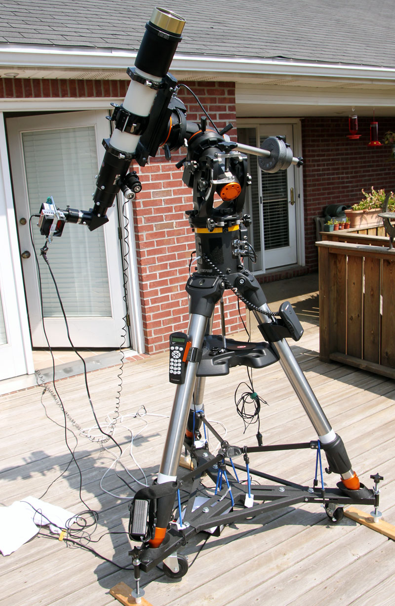 A view of the entire telescope.