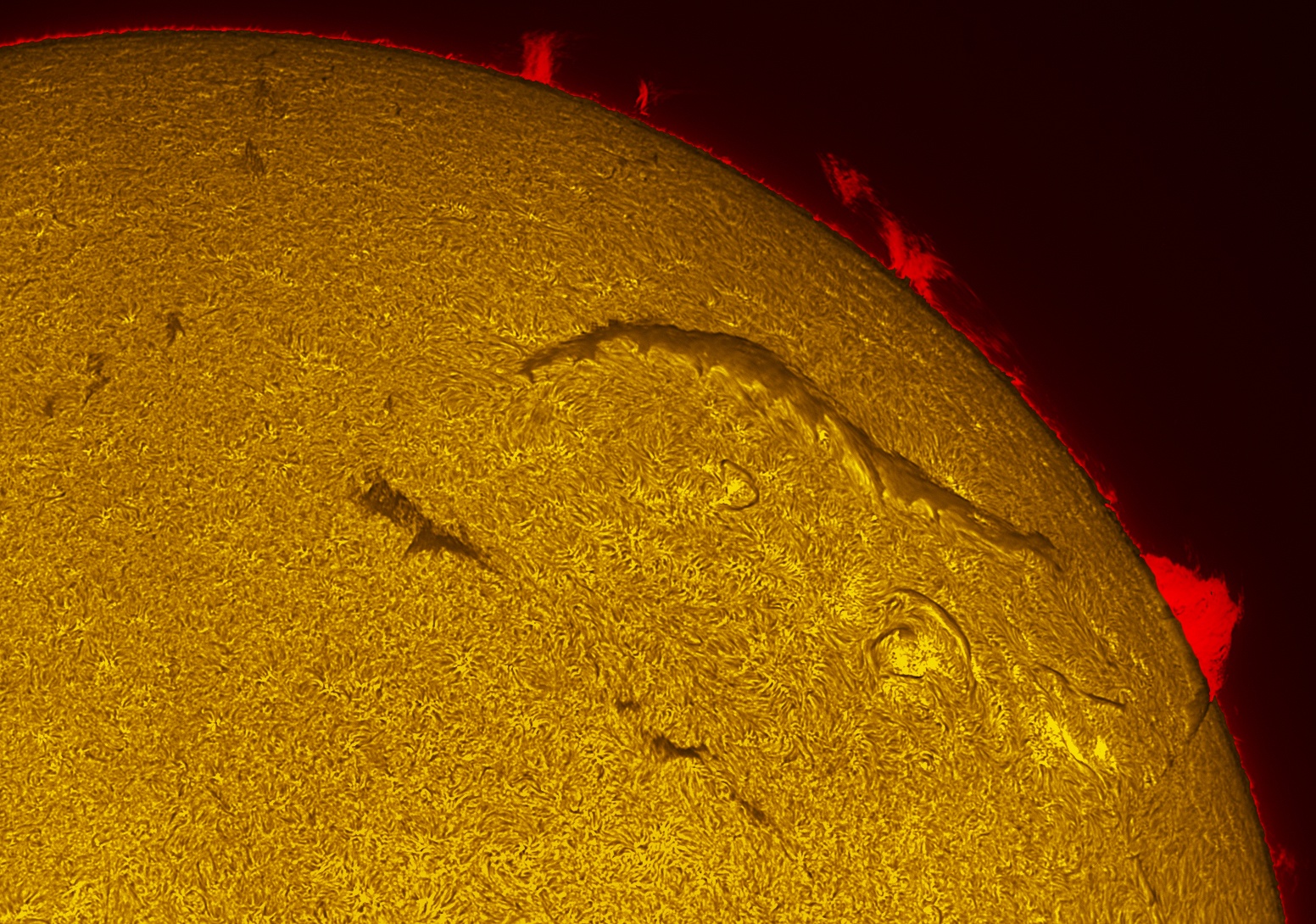 Filaments in h-alpha 09/03/26