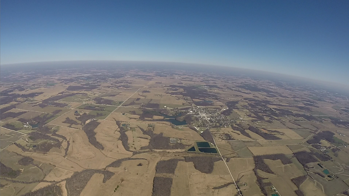 Video frame from GoPro camera. 