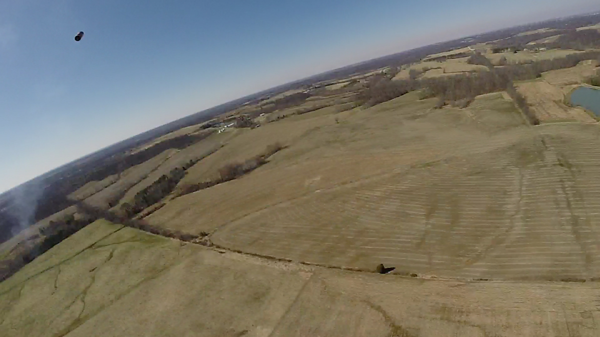 Video frame from GoPro camera. 