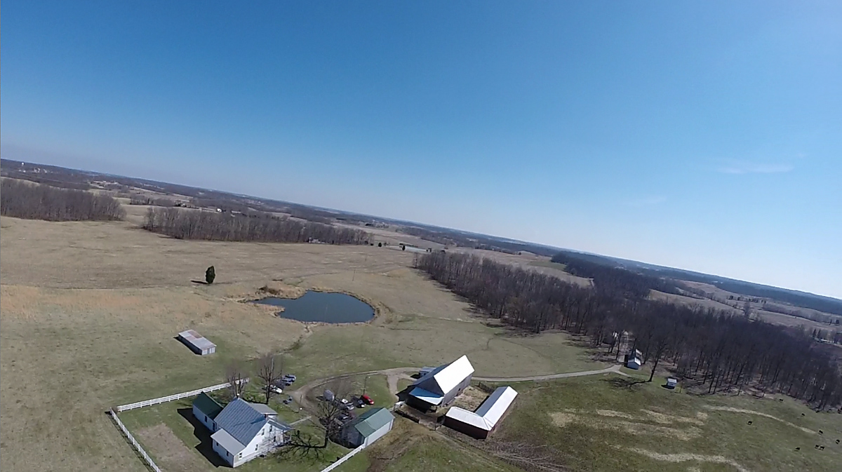 Video frame from GoPro camera. 