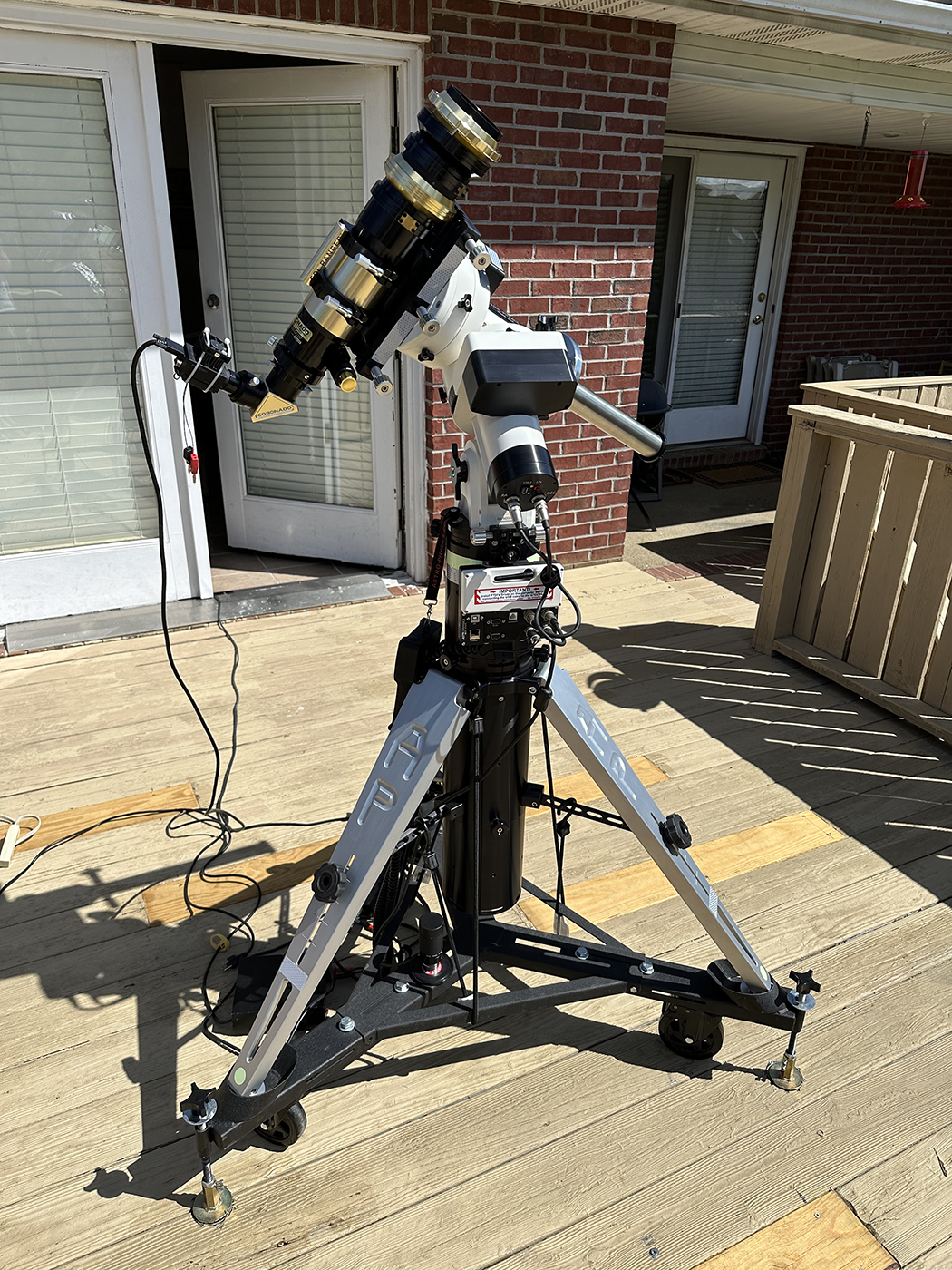 Coronado SM70 III DS h-alpha scope on my Astro-physics Mach2GTO mount