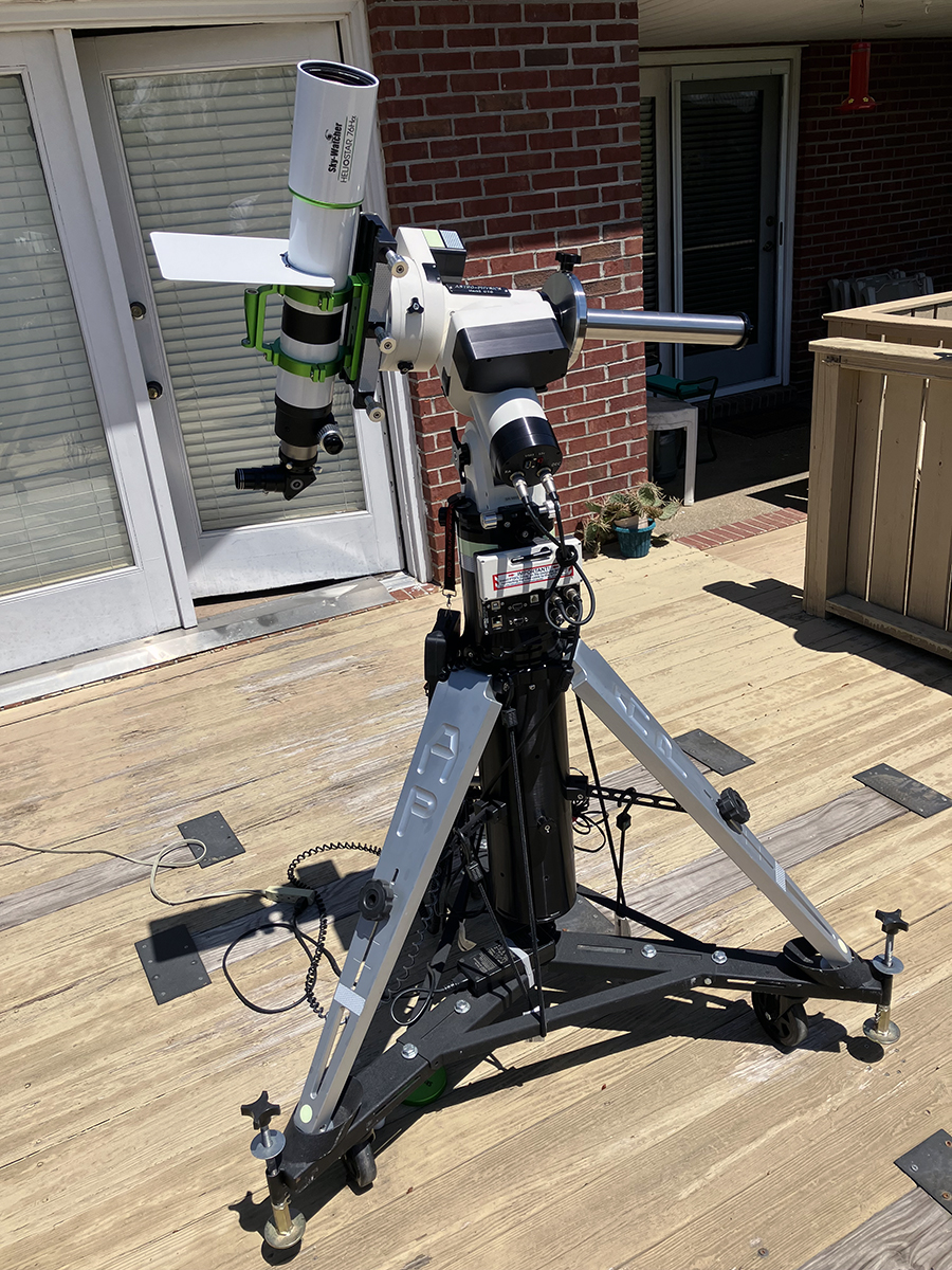 Sky-Watcher Helios 76 on a Astro-Physics Mach2GTO mount