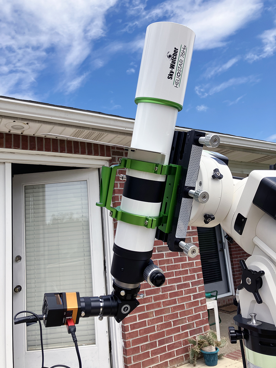 Sky-Watcher Helios 76 on a Astro-Physics Mach2GTO mount