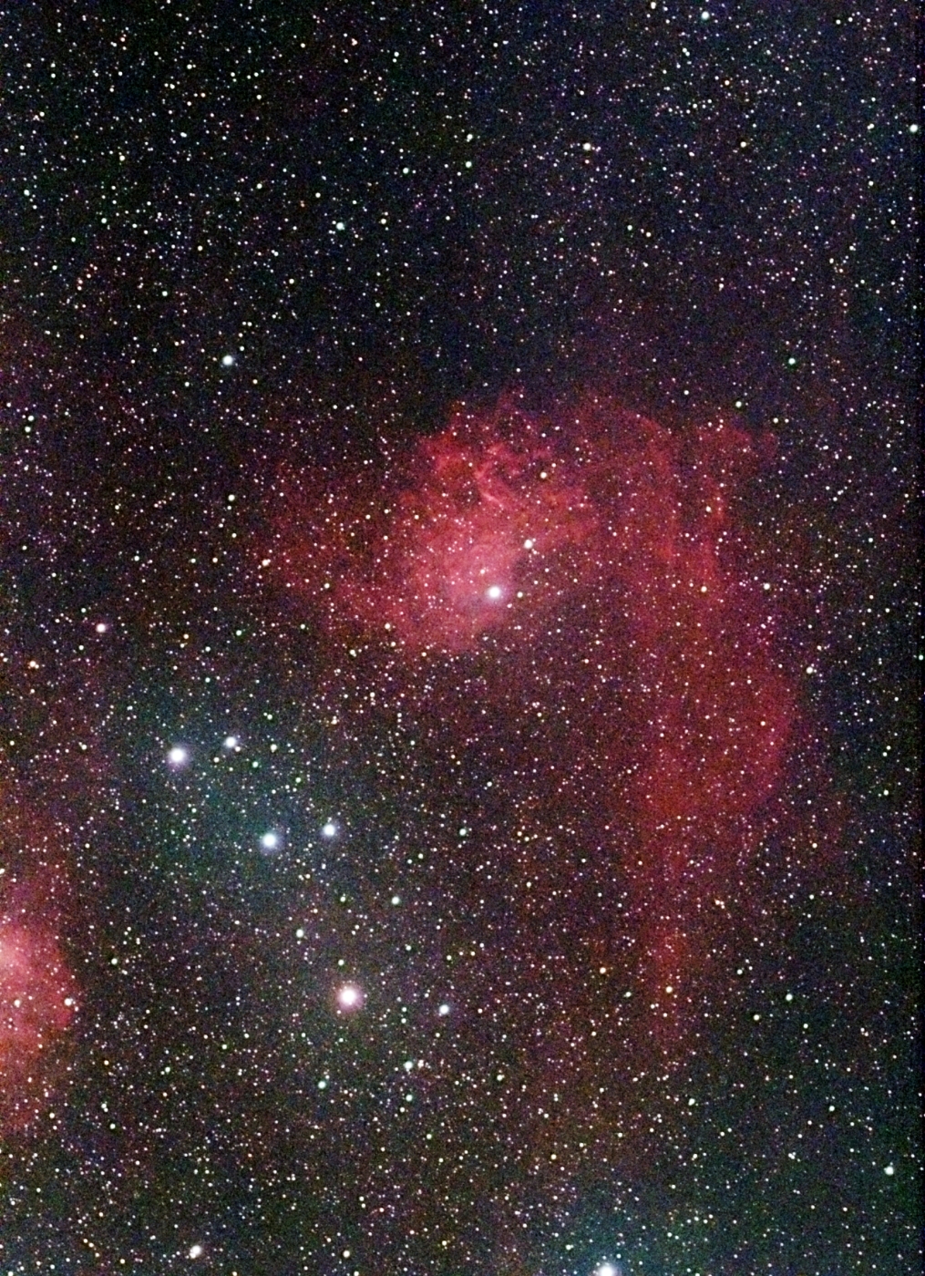 The Flaming Star Nebula IC405 taken 03/14/26 with a Seestar S30 Pro Smart Telescope