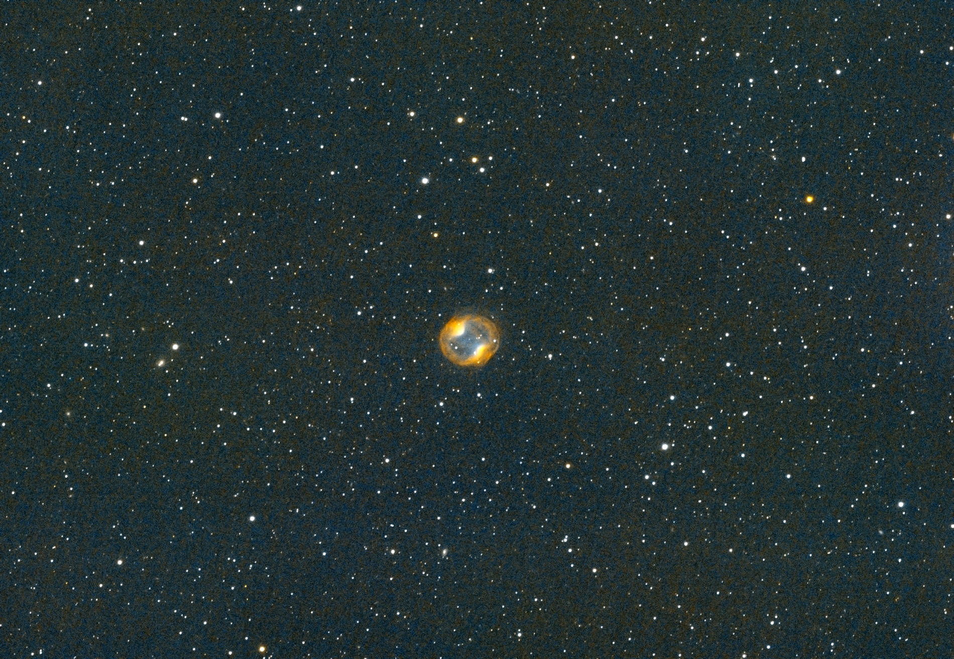 Headphone Planetary Nebula (Jones-Emberson 1) taken 12/14/23 with a ZWO ASI183MC Pro camera attached to an Celestron 8
