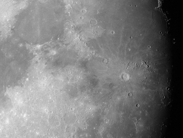 The Lunar Crater Copernicus and surrounding area 02/22/2002