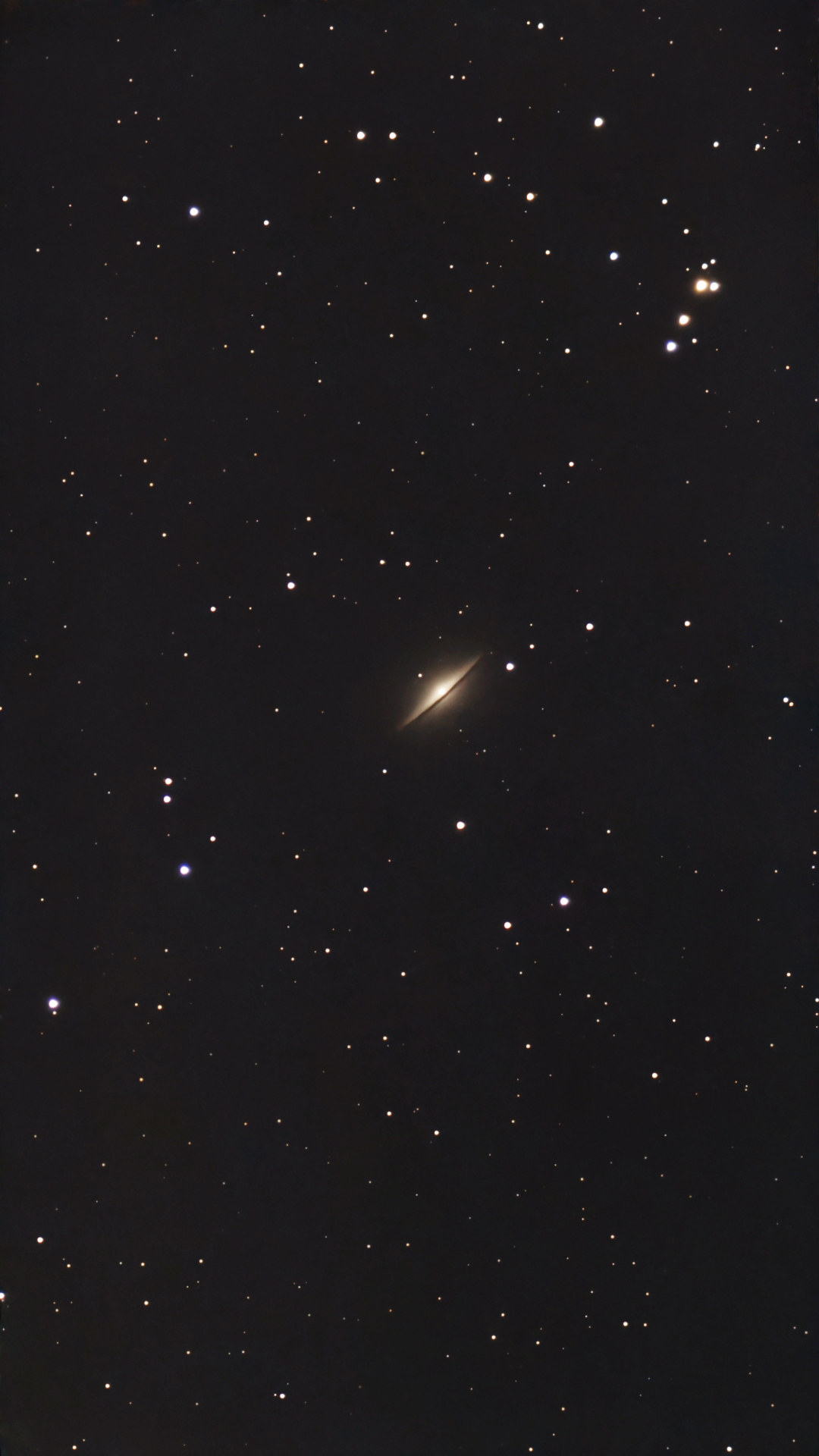 Sombrero Galaxy M104 taken 02/25/25 with a Seestar S50 smart telescope.