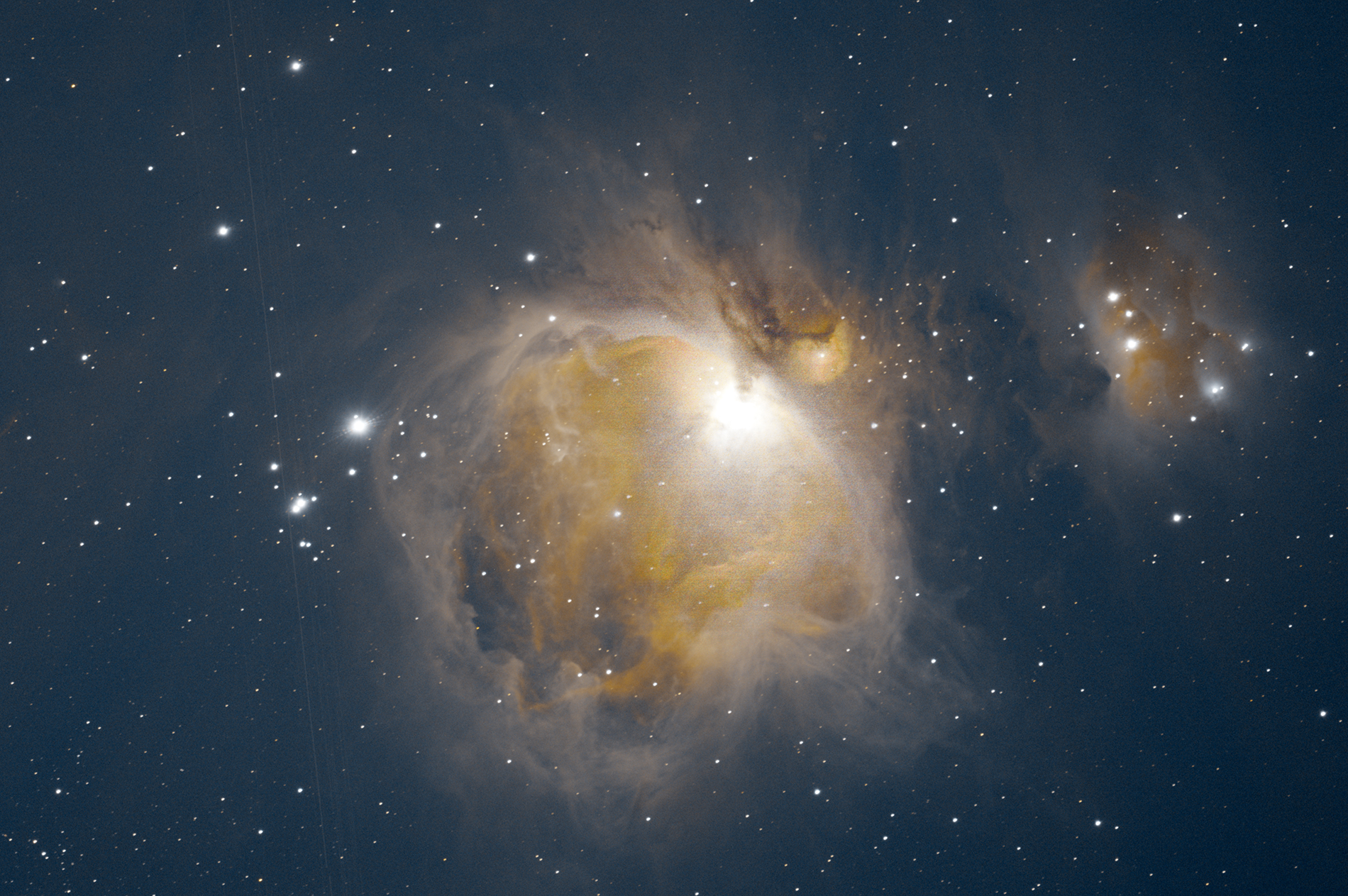 Orion Nebula (M42 & M43) taken 12/14/23 with a ZWO ASI183MC Pro camera attached to an Celestron 8