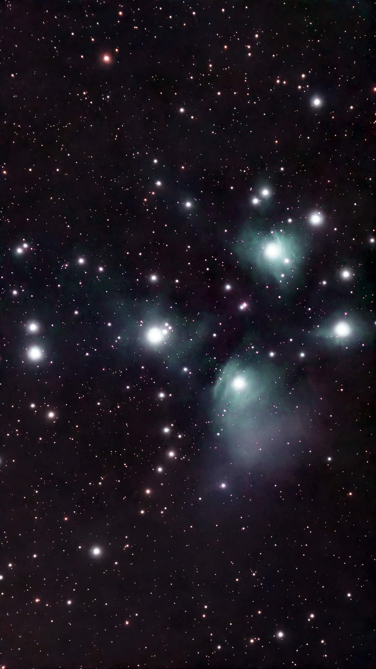 The Pleiades Star Cluster M45 taken November 22, 2025 with Seestar S30 Smart Telescope