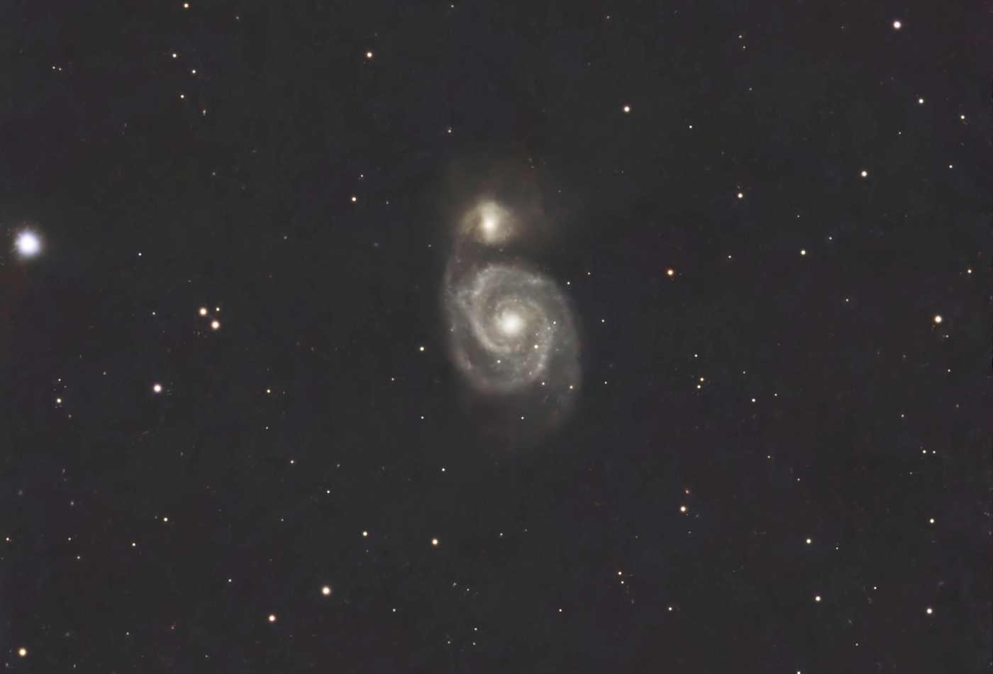 The Whirlpool Galaxy M51 taken 03/21/26 with a Seestar S50 Smart Telescope