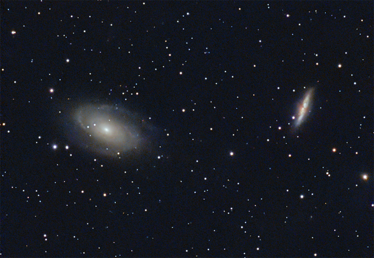 Galaxies M81 and M82 in Ursa Major taken 05/07/26 with a Dwarflab Mini Smart Telescope