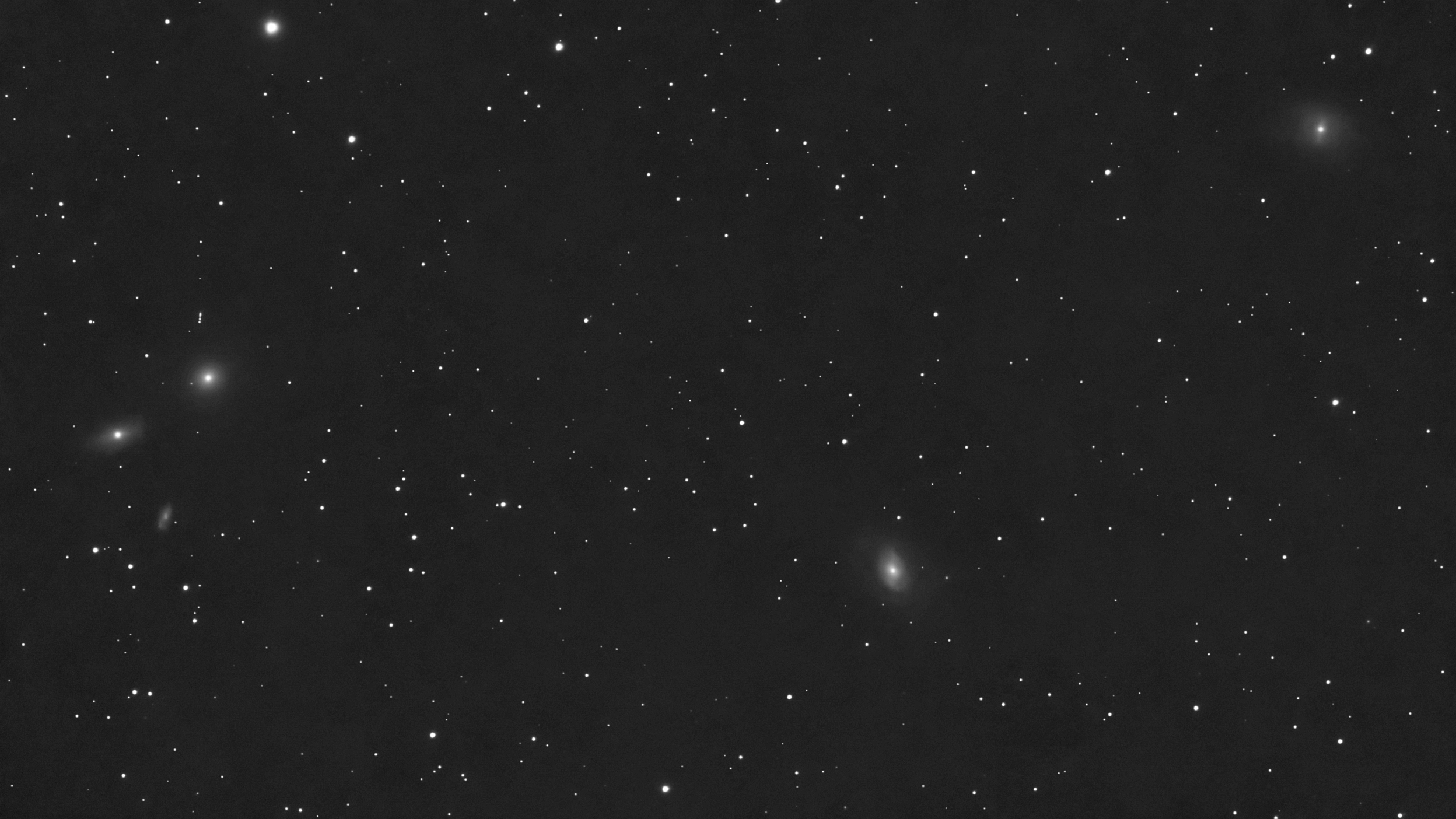 The other Leo Trio - Galaxies M95, M96, and M105 taken 03/16/25 with a Seestar S50 smart telescope in mosaic mode.