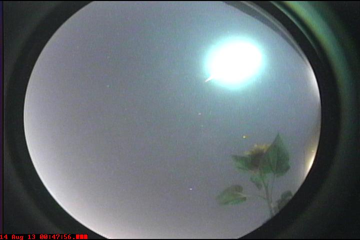 Meteor starting to dim. 