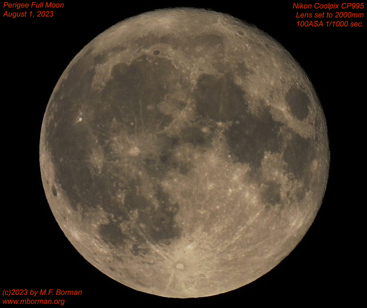 The Moon 08/01/2023