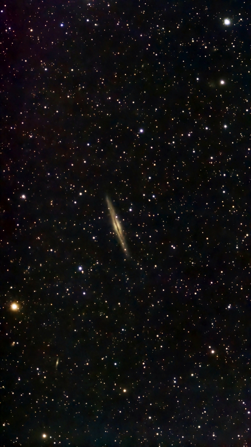 Edge-on Spiral Galaxy NGC891 taken 10/15/25 with a Seestar S50 smart telescope.