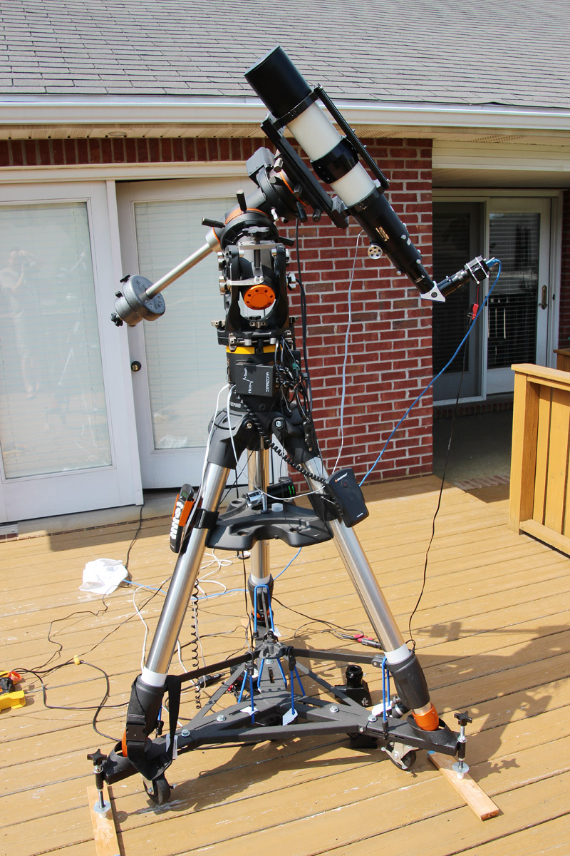 TV-102iis refractor with Lunt CaK filter, and PGR Grasshopper 3 camera