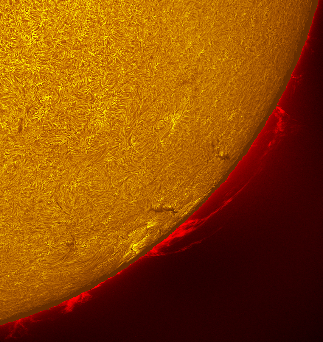 Prominence in h-alpha 10/12/26