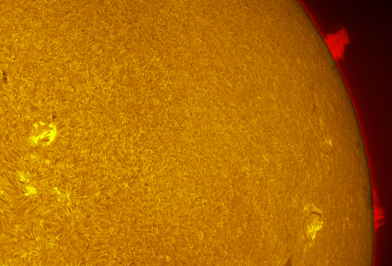 Prominence in h-alpha 10/03/26