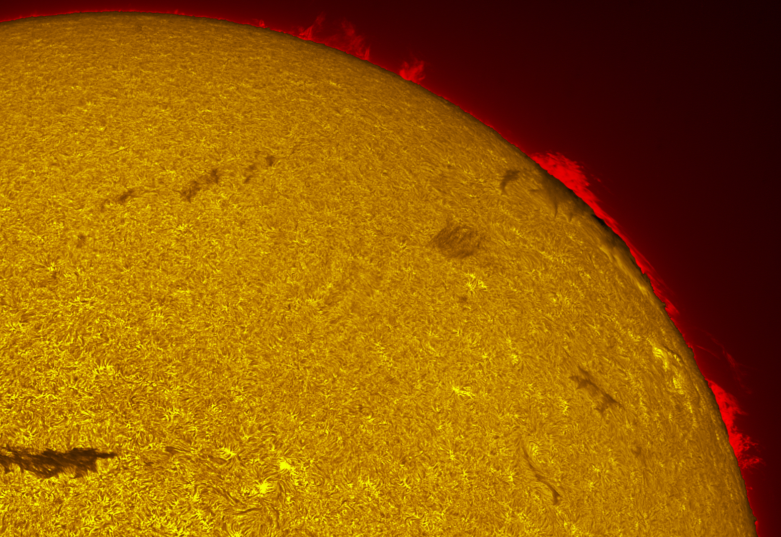 Filaments in h-alpha 09/05/26