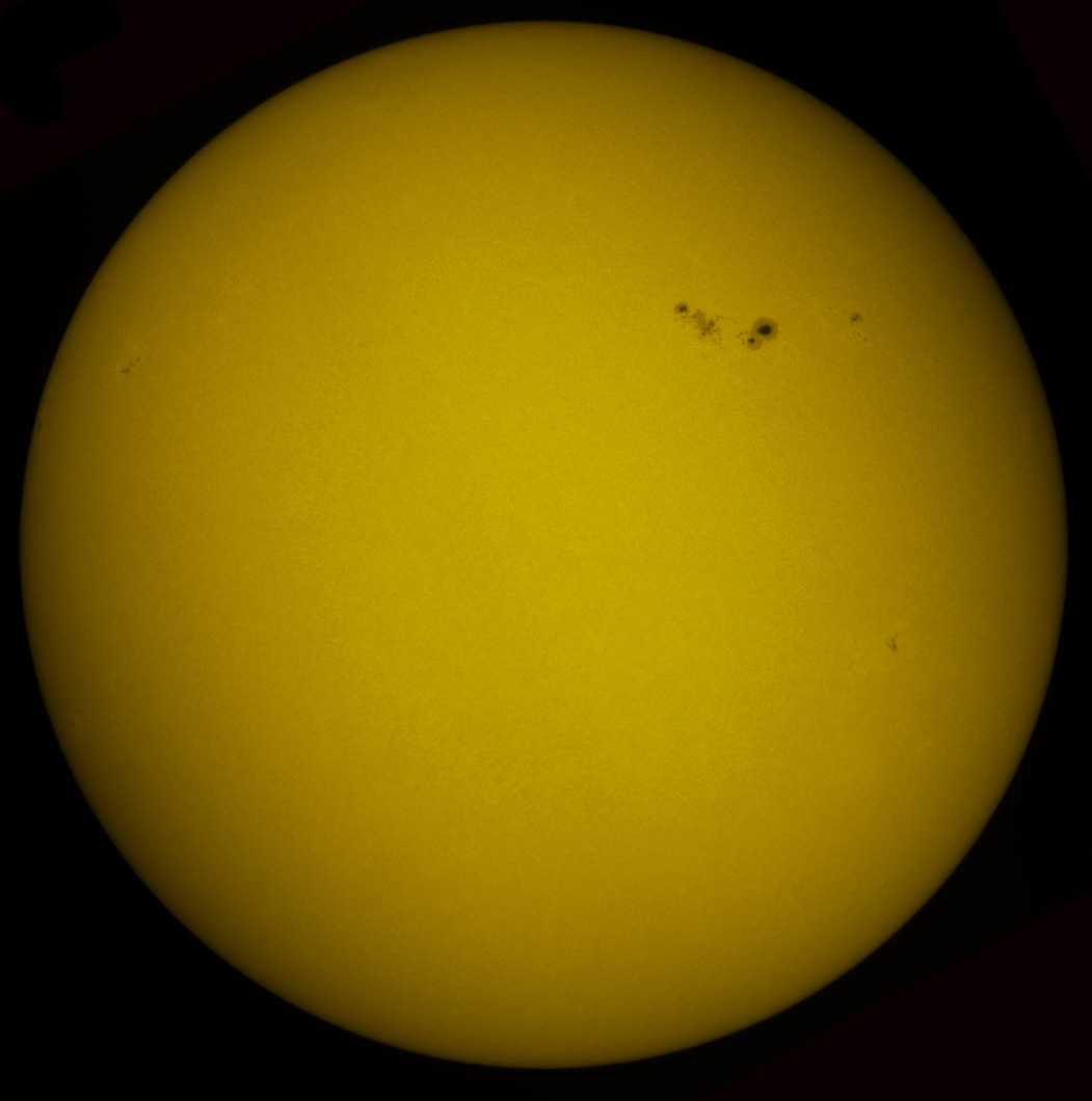 Solar Disk in white light 03/10/2012