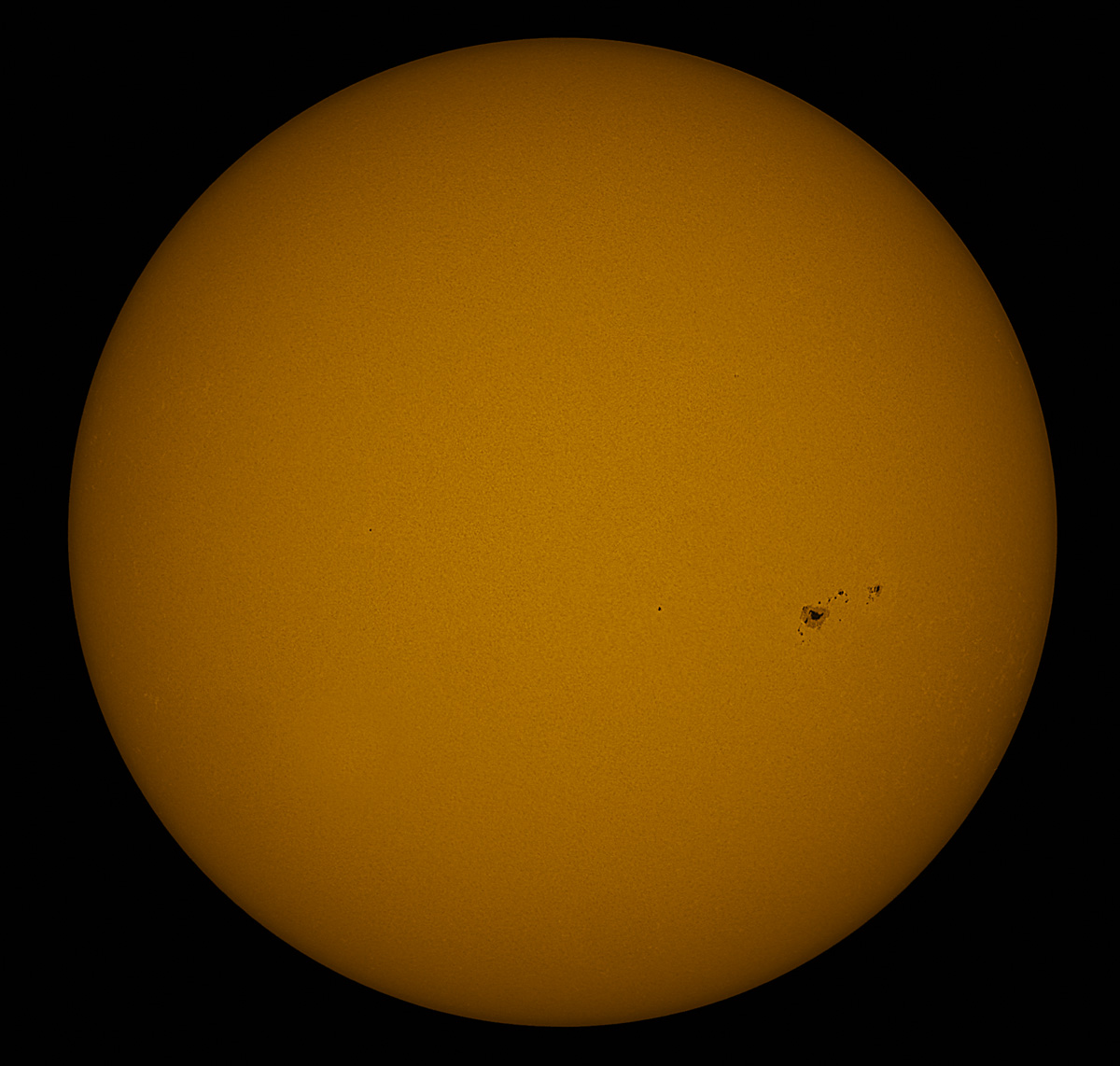 Solar Disk in white light 03/15/2015