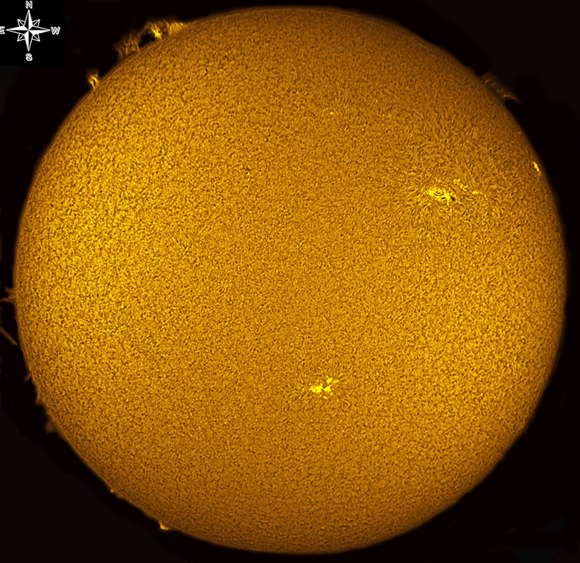 Solar Disk in h-alpha 03/20/2011