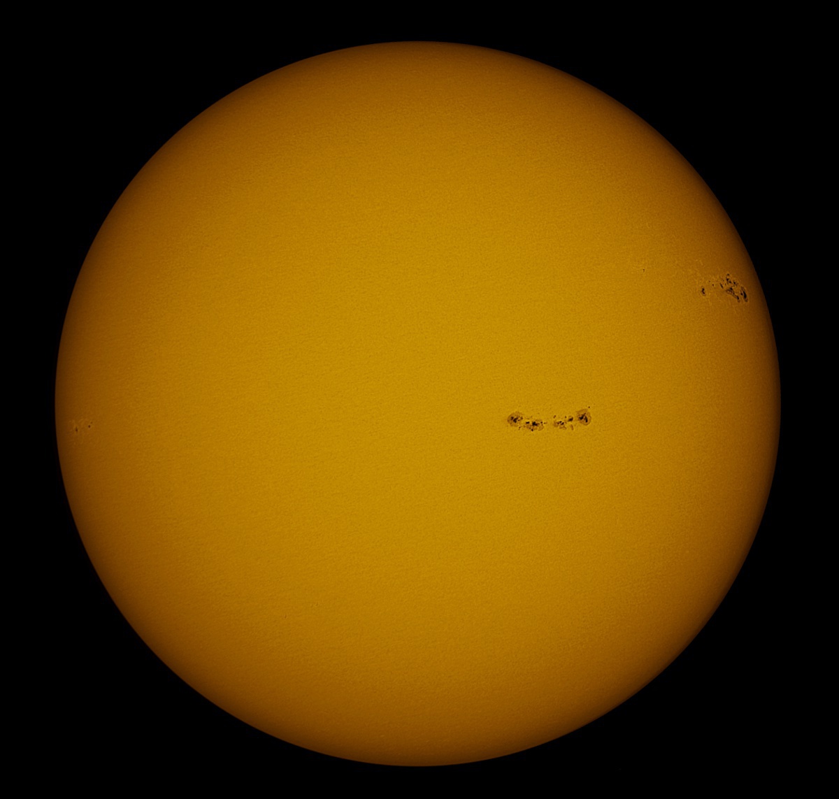 Solar Disk in white light 04/02/2017