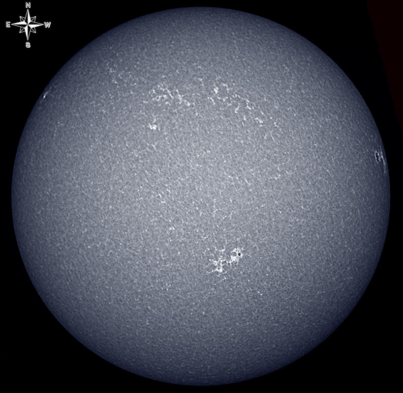 Solar Disk in CaK 4/03/2010