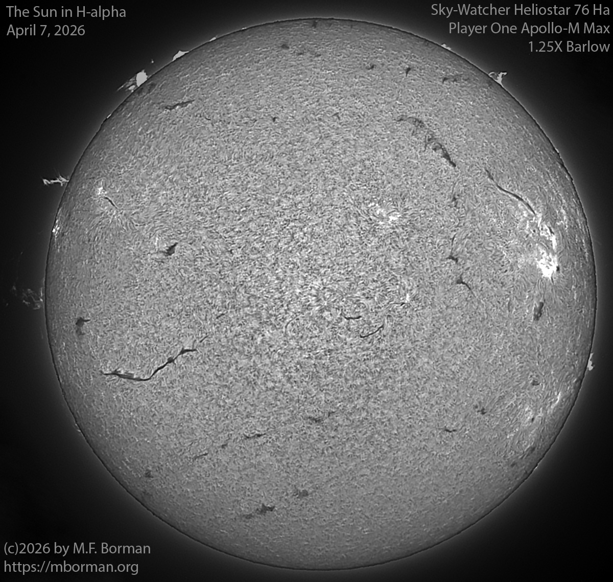 Solar image in h-alpha 04/07/26