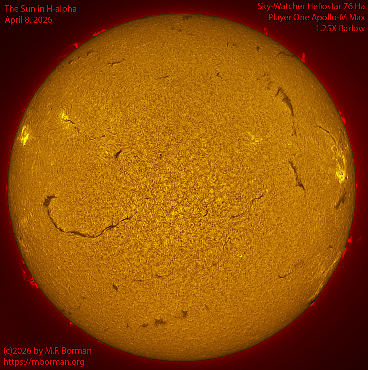 Solar image in h-alpha 04/08/26