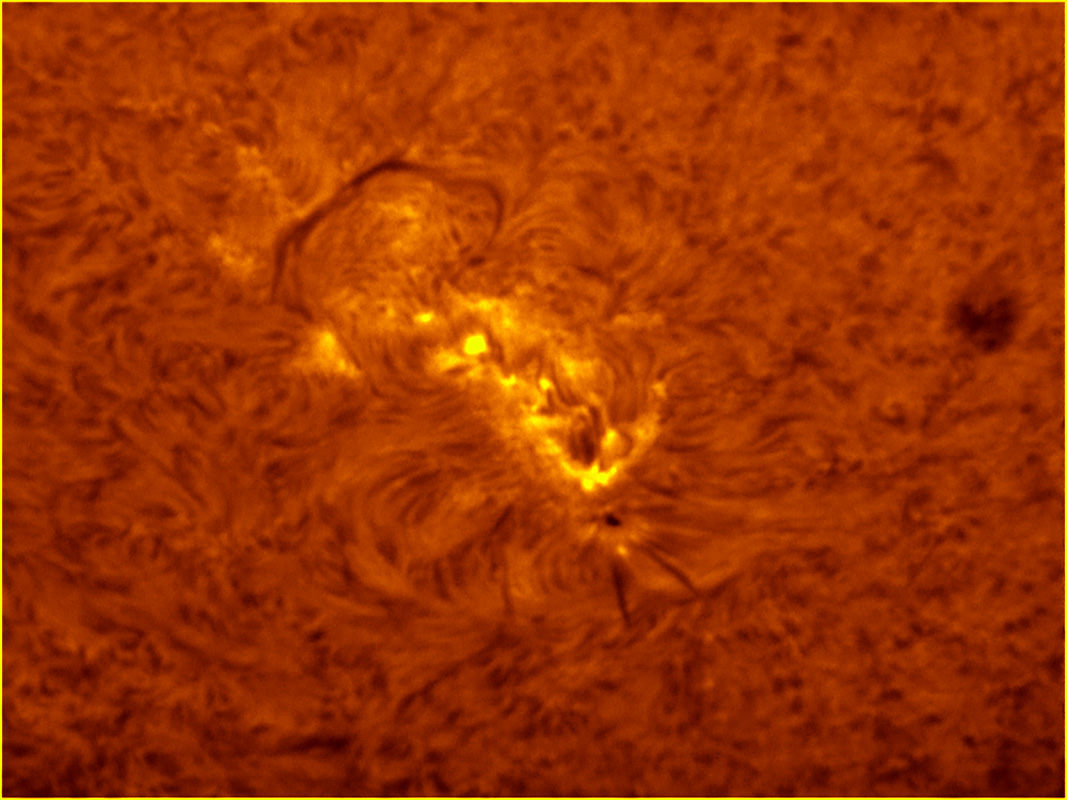 Sunspotin h-alpha 04/15/2012