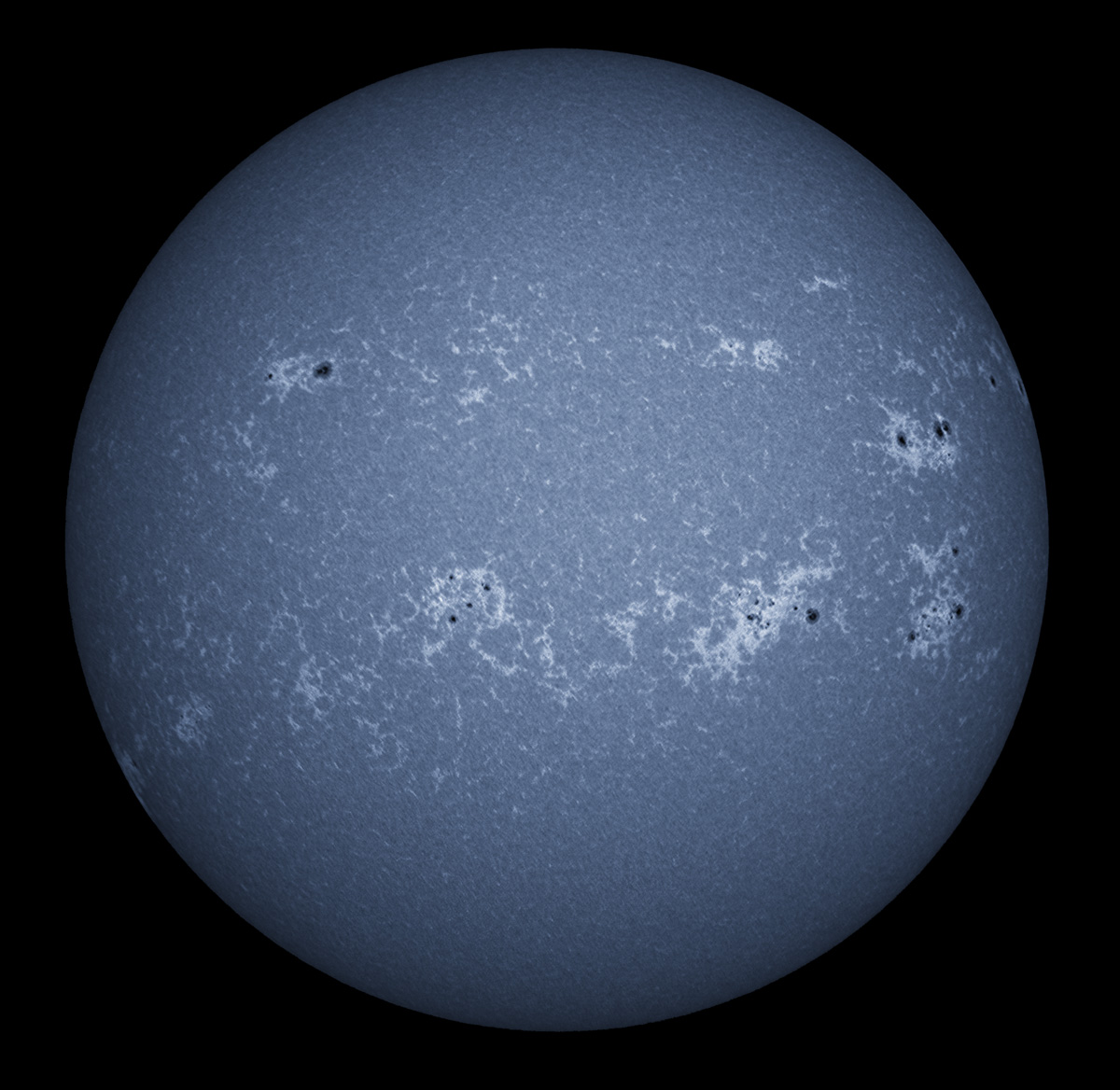 Solar Disk in CaK 04/19/2014