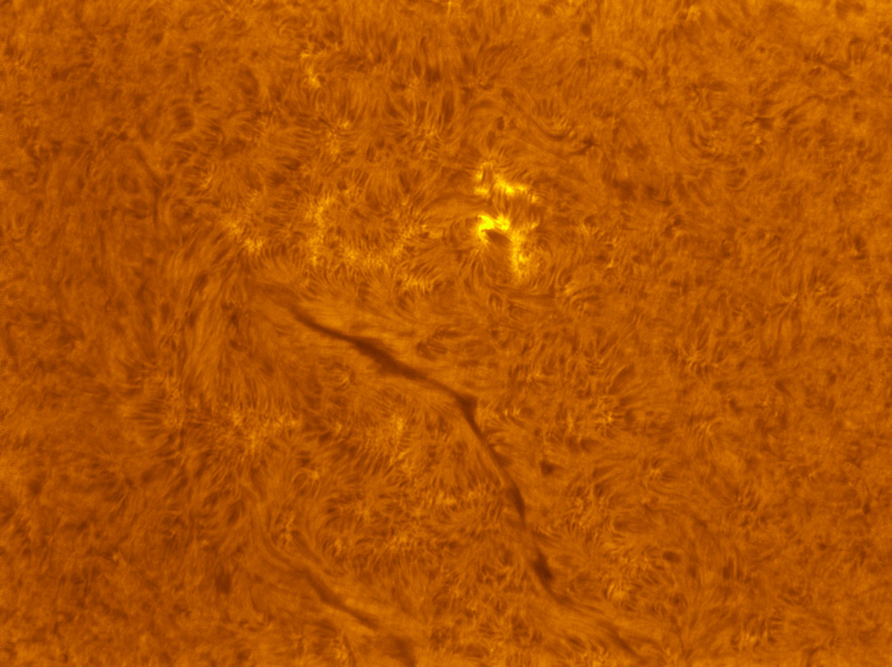 Sunspot 1489 in h-alpha 05/27/2012