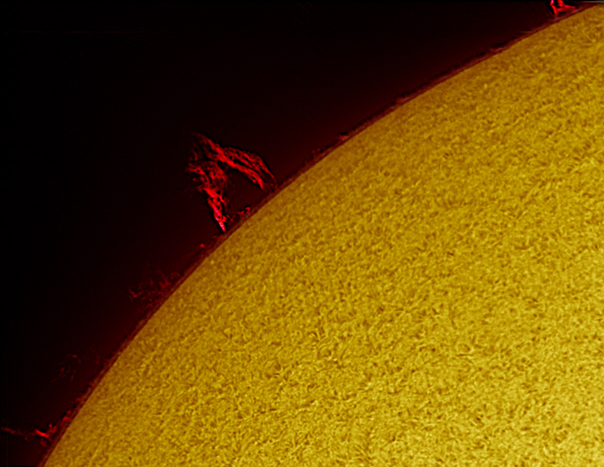 Solar images in h-alpha 06/13/2009