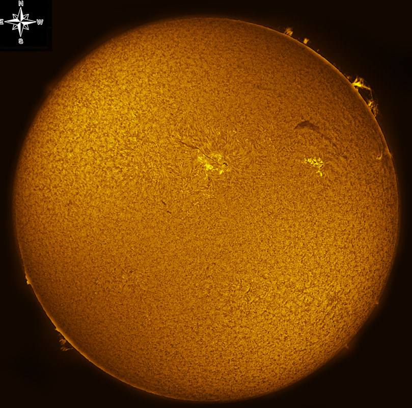 Solar Disk in h-alpha 07/03/2011
