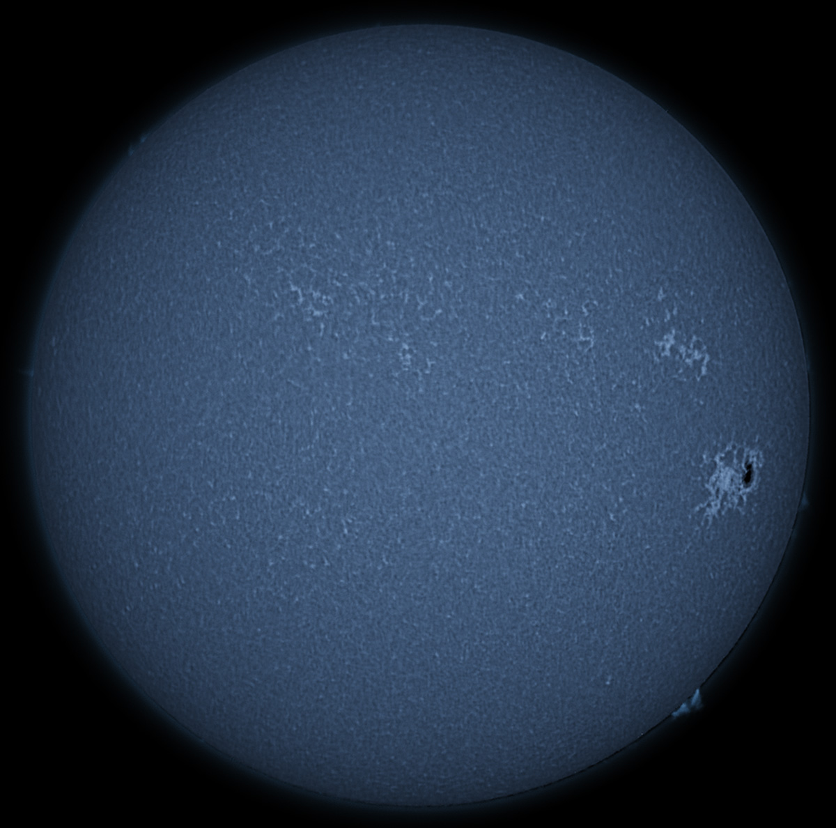 Solar disk in CaK 07/15/2017
