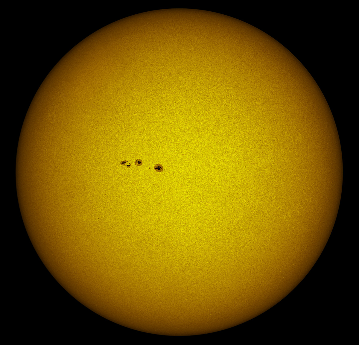 Solar Disk in white light 07/16/2016