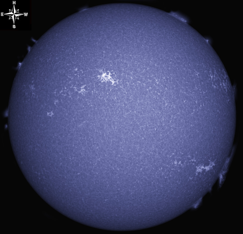 Solar Disk in CaK 07/23/2011