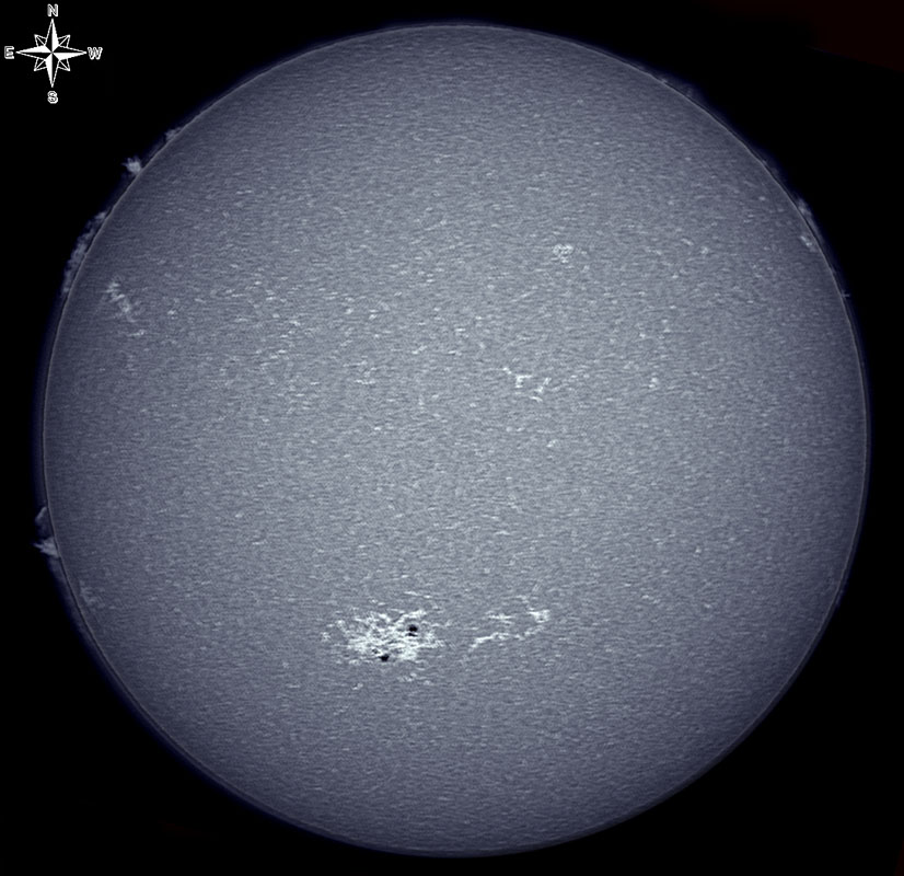 Solar Disk in CaK 7/24/2010