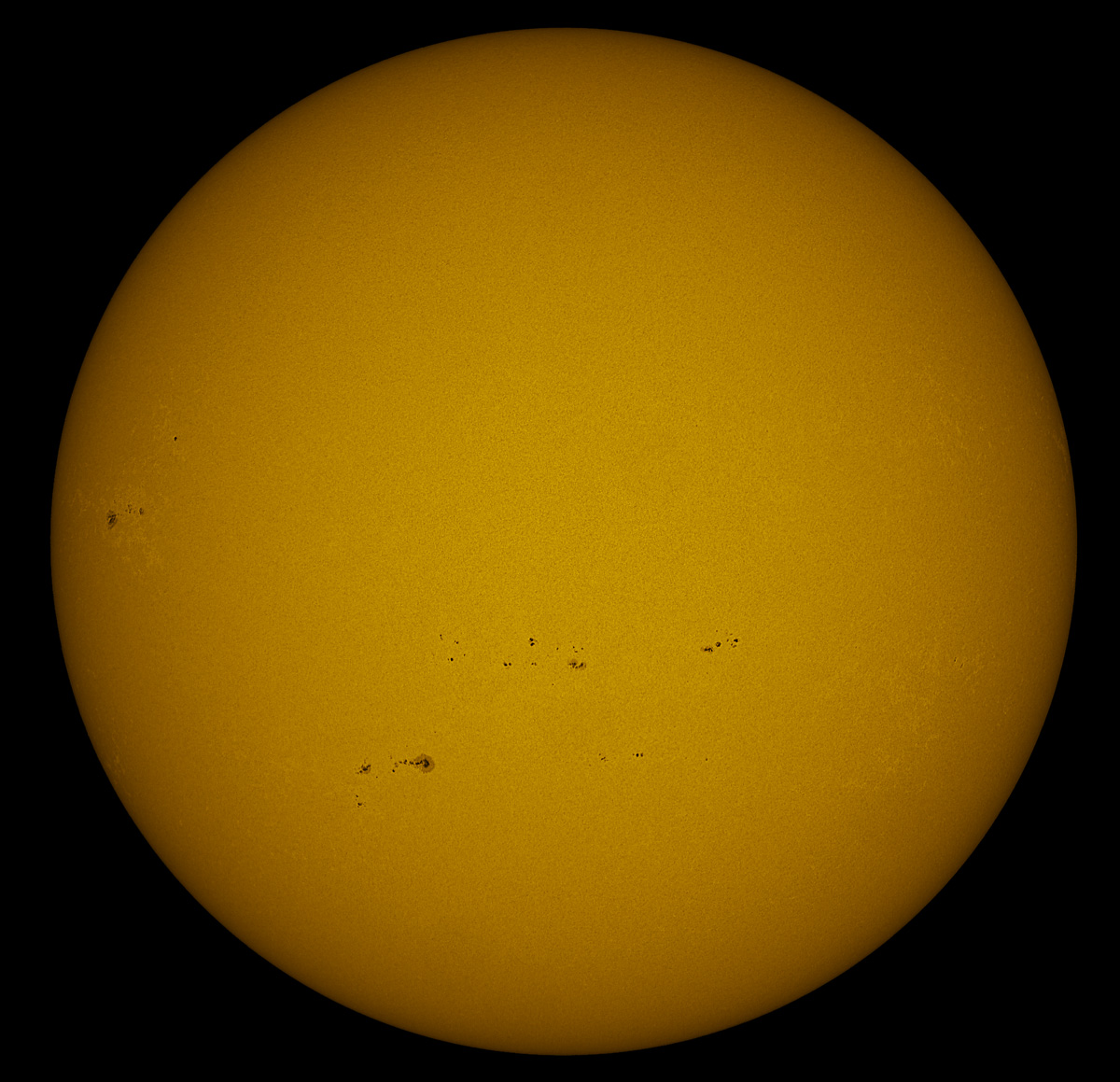 Solar Disk in white light 08/03/2014