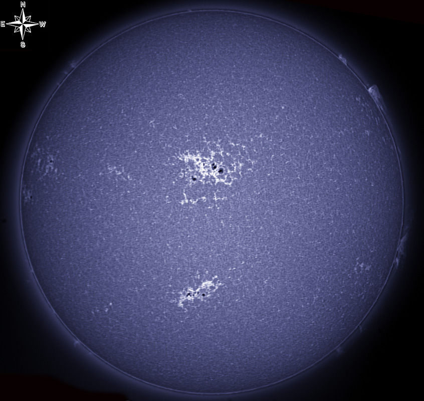 Solar Disk in CaK 08/21/2011