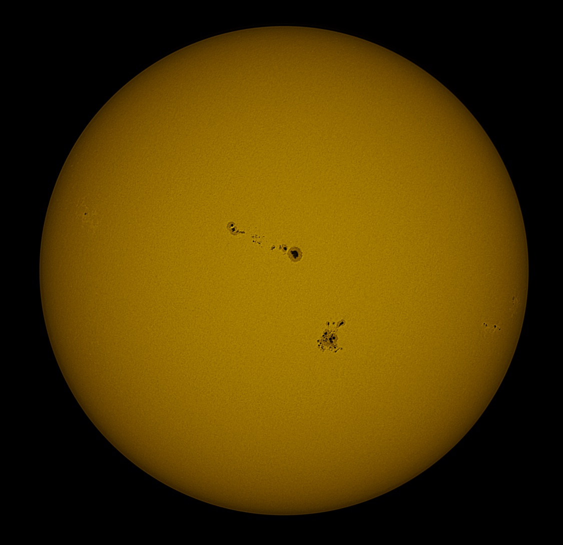 Solar disk in white light 09/04/2017