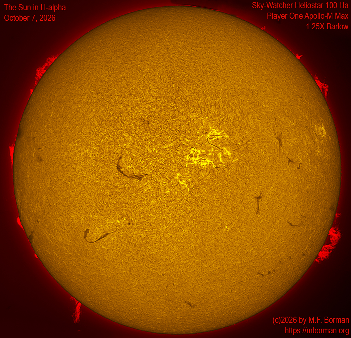 Solar image in h-alpha 10/07/26